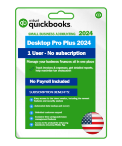 quickbooks desktop pro plus 2024 lifetime License